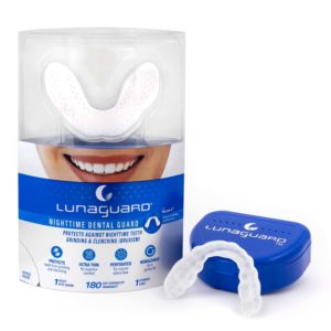 Lunaguard nighttime dental mouth guard to fight bruxism and stop teeth grinding and teeth clenching