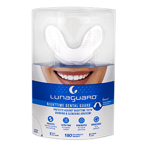 Lunaguard nighttime dental guard to fight bruxism and stop teeth grinding